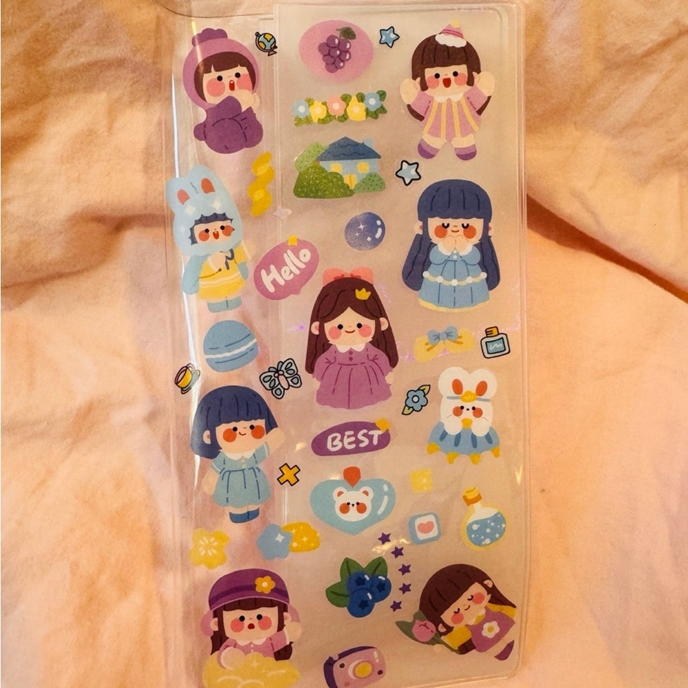 Kawaii girls Hobonichi weeks cover planner cover clear cover agenda cover